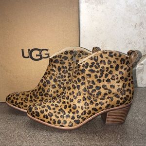 🆕 UGG Kingsburg Leopard Boot, Natural, Size 8